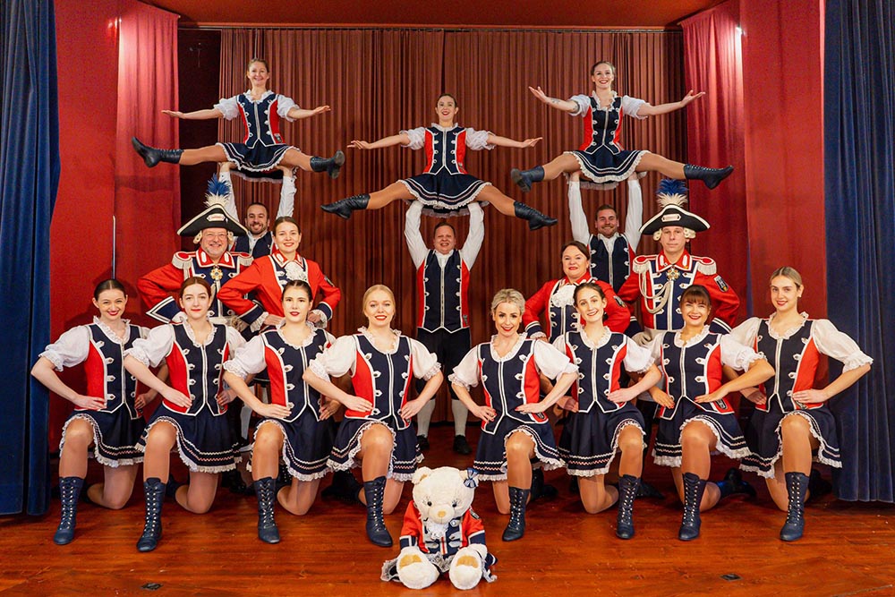 Die Tanzgruppe der Hafengarde Oberwinter probt Donnerstags im Gemeindehaus
